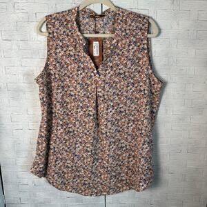 Gagaru sleeveless blouse floral feminine round collar cottagecore Bohemian